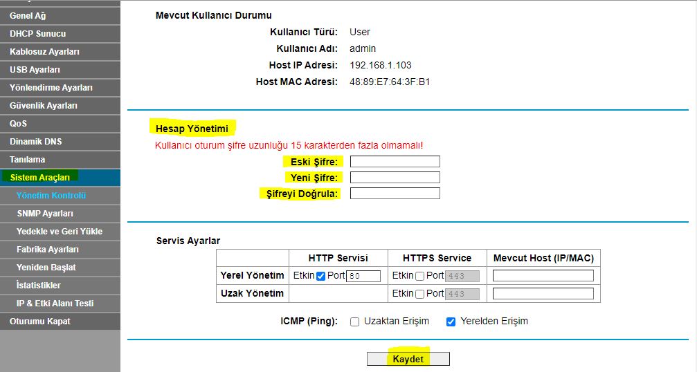 Modem Şifresi Değiştirme - Nasıl Yapılır? – güçlü şifre