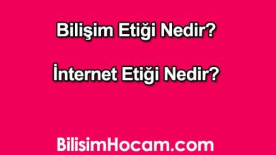 bilişim etiği nedir