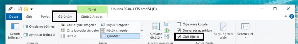 usb flash bellek dosyaların görünmeme sorunu çözümü